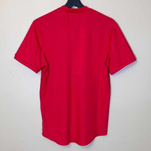 Nike Dry Fit Performance Golf Henley Shirt - Men's Size M - Red - Picture 3 of 9